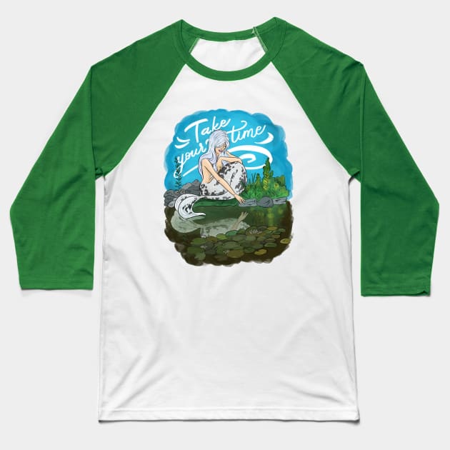 take your time lagune mermaid Baseball T-Shirt by Vikki.Look